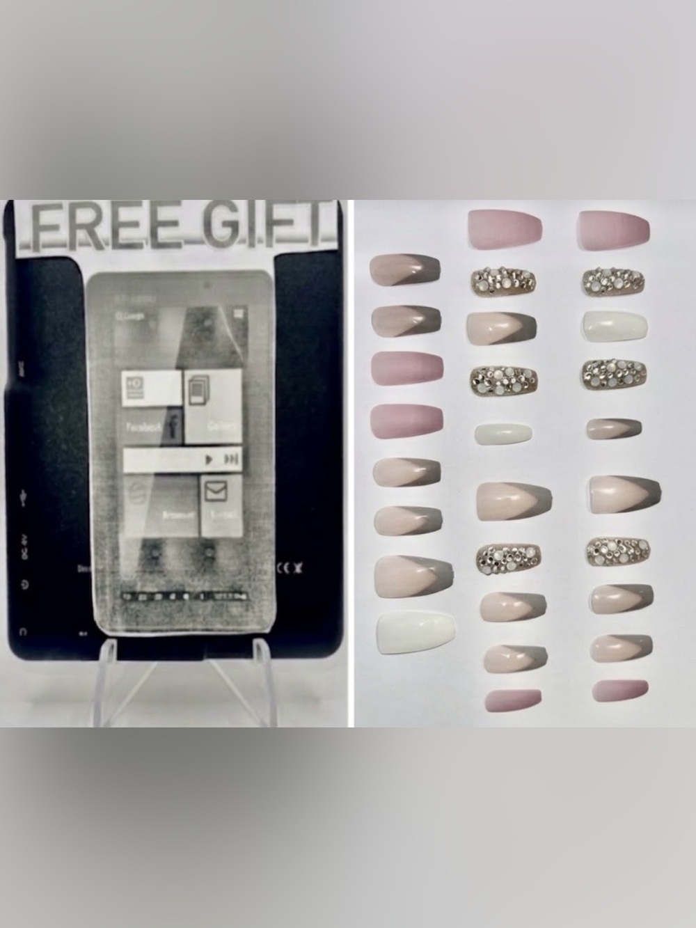 Look Beautiful 28pcs press on nails fits medium and large